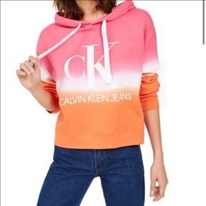 CALVIN KLEIN JEANS CROP HOODIE NWT